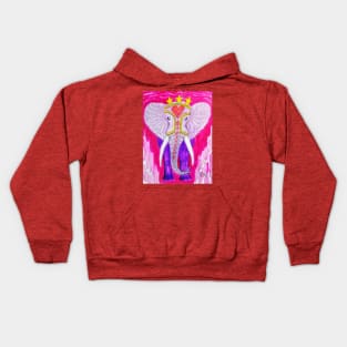 Ornate Decorative Elephant Kids Hoodie